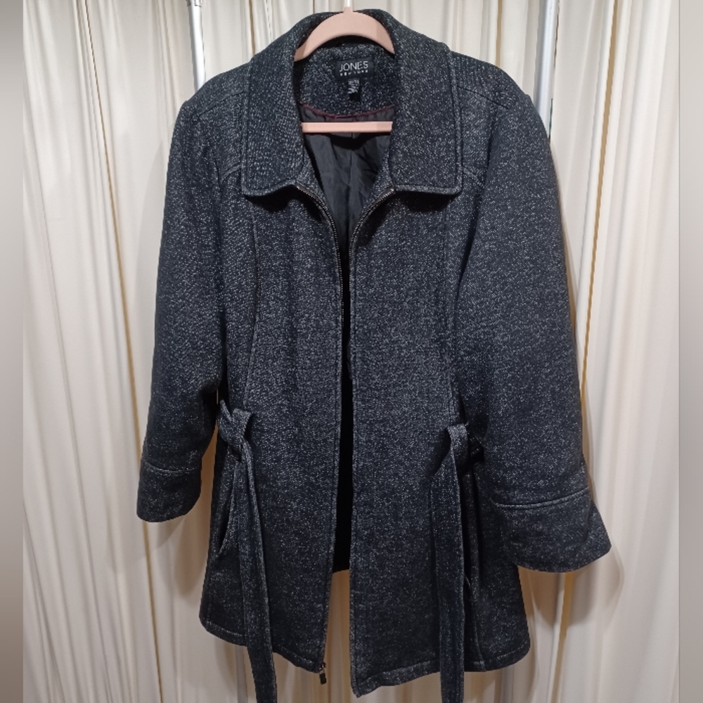 Women's Jones New York Coat Size 2X 3/4 Trench Jacket